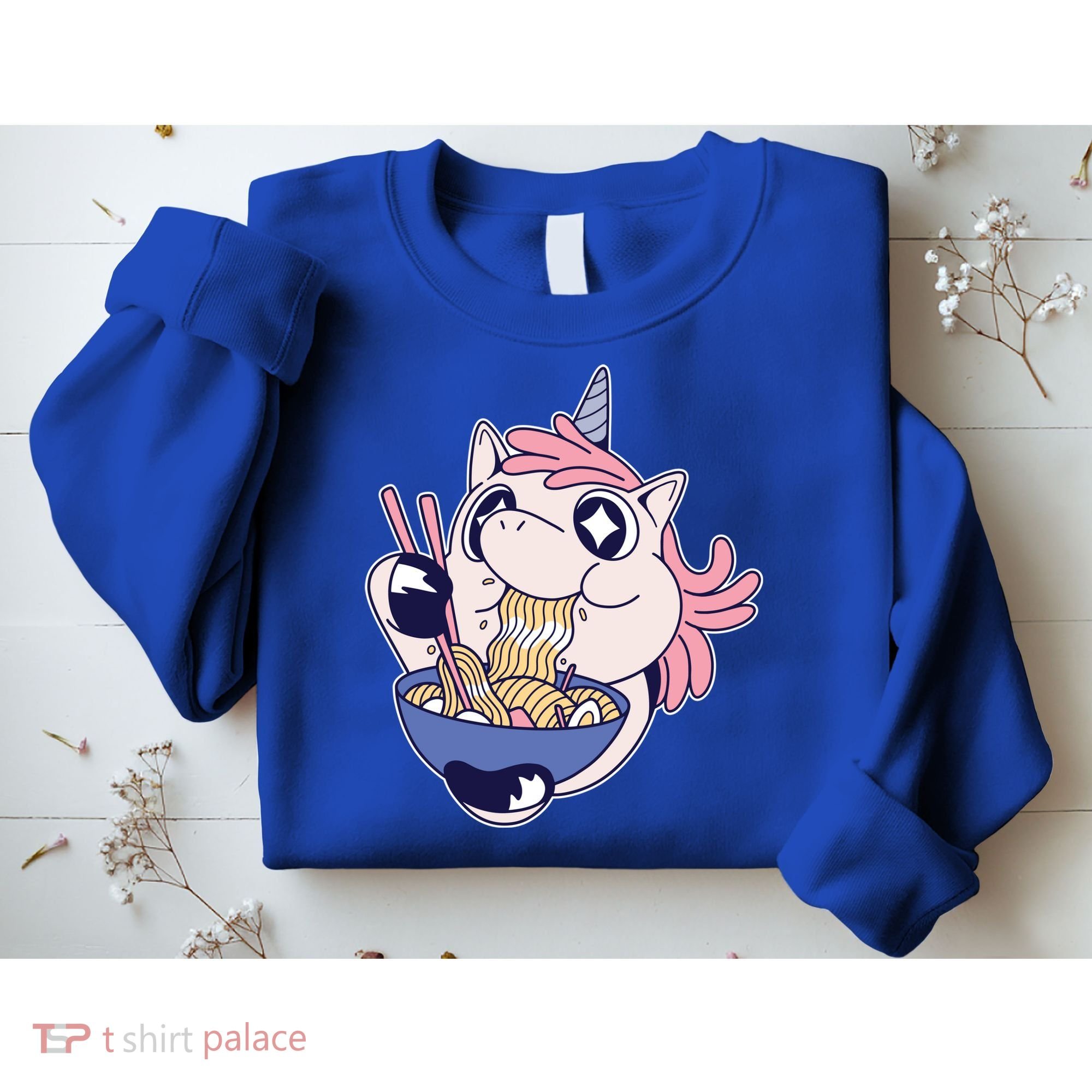 Unicorn Eating Ramen Noodles Sweatshirt