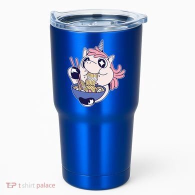 Unicorn Eating Ramen Noodles Tumbler