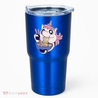 Unicorn Eating Ramen Noodles Tumbler thumb 0