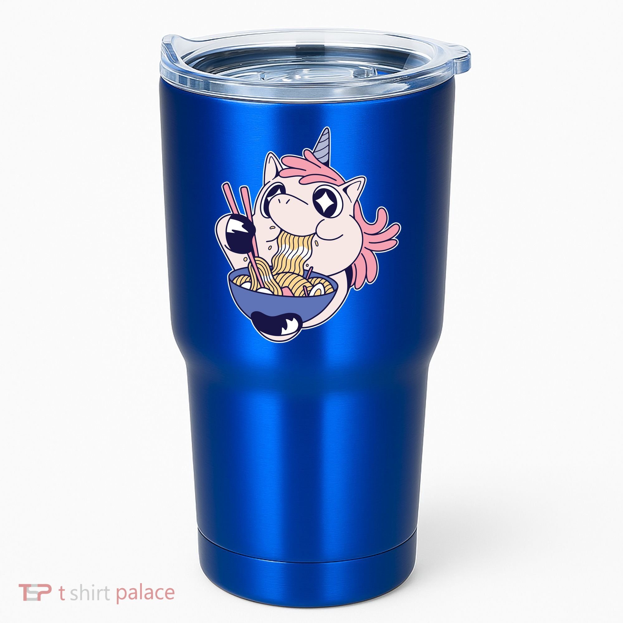 Unicorn Eating Ramen Noodles Tumbler