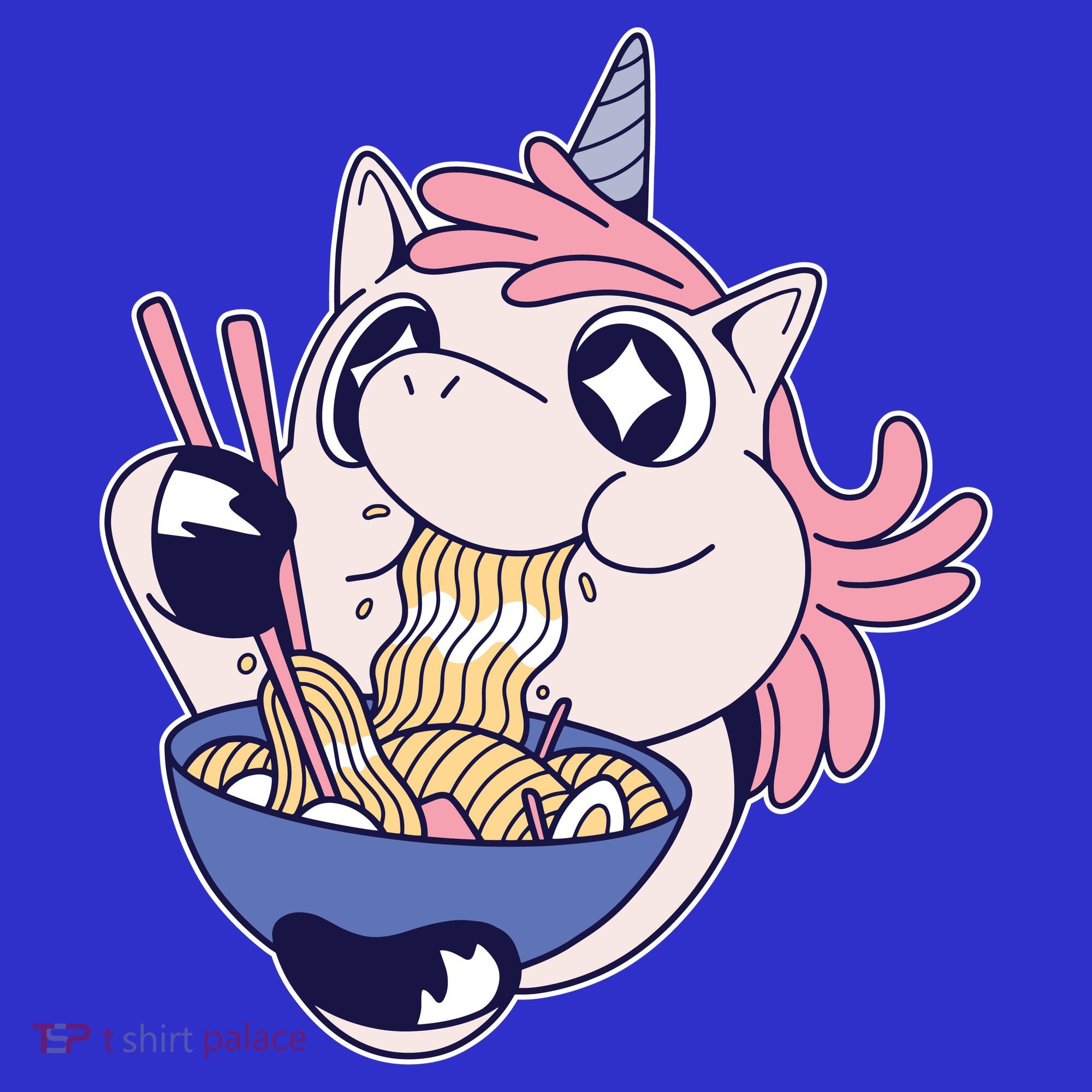 Unicorn Eating Ramen Noodles Women's Tank Top
