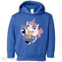Unicorn Eating Ramen Noodles Toddler Hoodie thumb 0