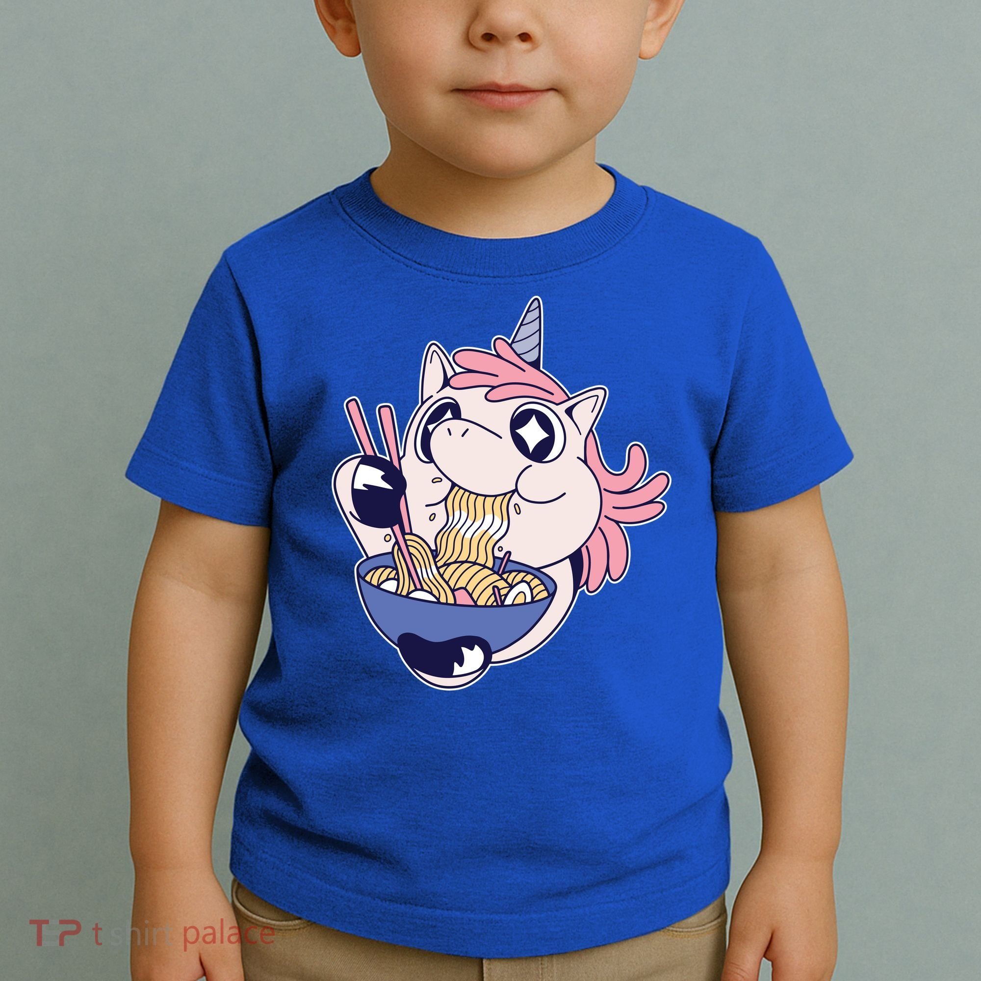 Unicorn Eating Ramen Noodles Toddler T-Shirt