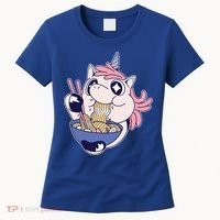 Unicorn Eating Ramen Noodles Women's T-Shirt thumb 0