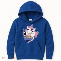 Unicorn Eating Ramen Noodles Kids Hoodie thumb 0