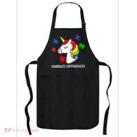 Unicorn Embrace The Differences Autism Apron thumb 0