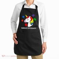Unicorn Embrace The Differences Autism Apron thumb 2