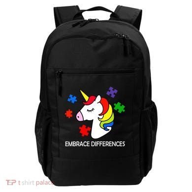 Unicorn Embrace The Differences Autism Backpack