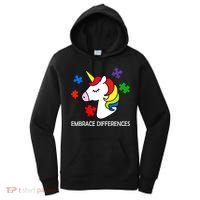 Unicorn Embrace The Differences Autism Women's Hoodie thumb 0