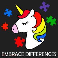 Unicorn Embrace The Differences Autism Tumbler thumb 3