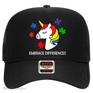 Unicorn Embrace The Differences Autism Hat