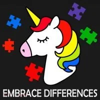 Unicorn Embrace The Differences Autism Tank Top thumb 6