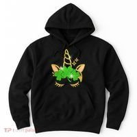 Unicorn Face St. Patrick's Day Hoodie thumb 0