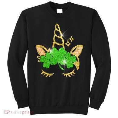 Unicorn Face St. Patrick's Day Sweatshirt
