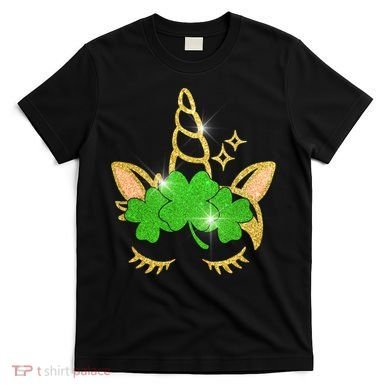 Unicorn Face St. Patrick's Day T-Shirt