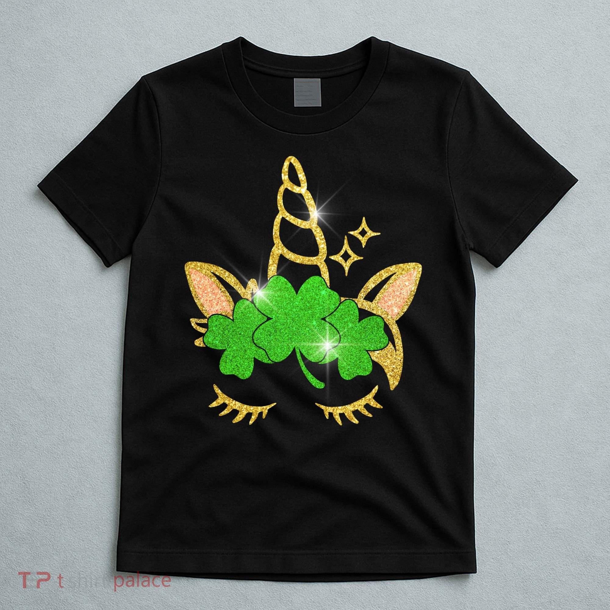 Unicorn Face St. Patrick's Day T-Shirt