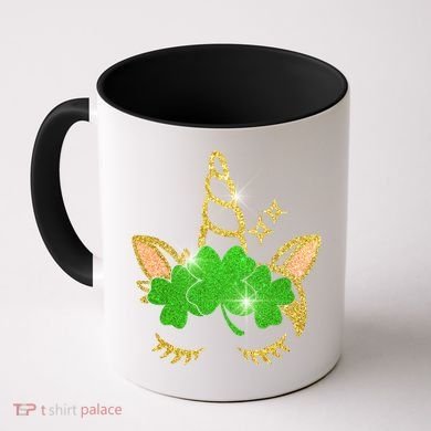 Unicorn Face St. Patrick's Day Coffee Mug