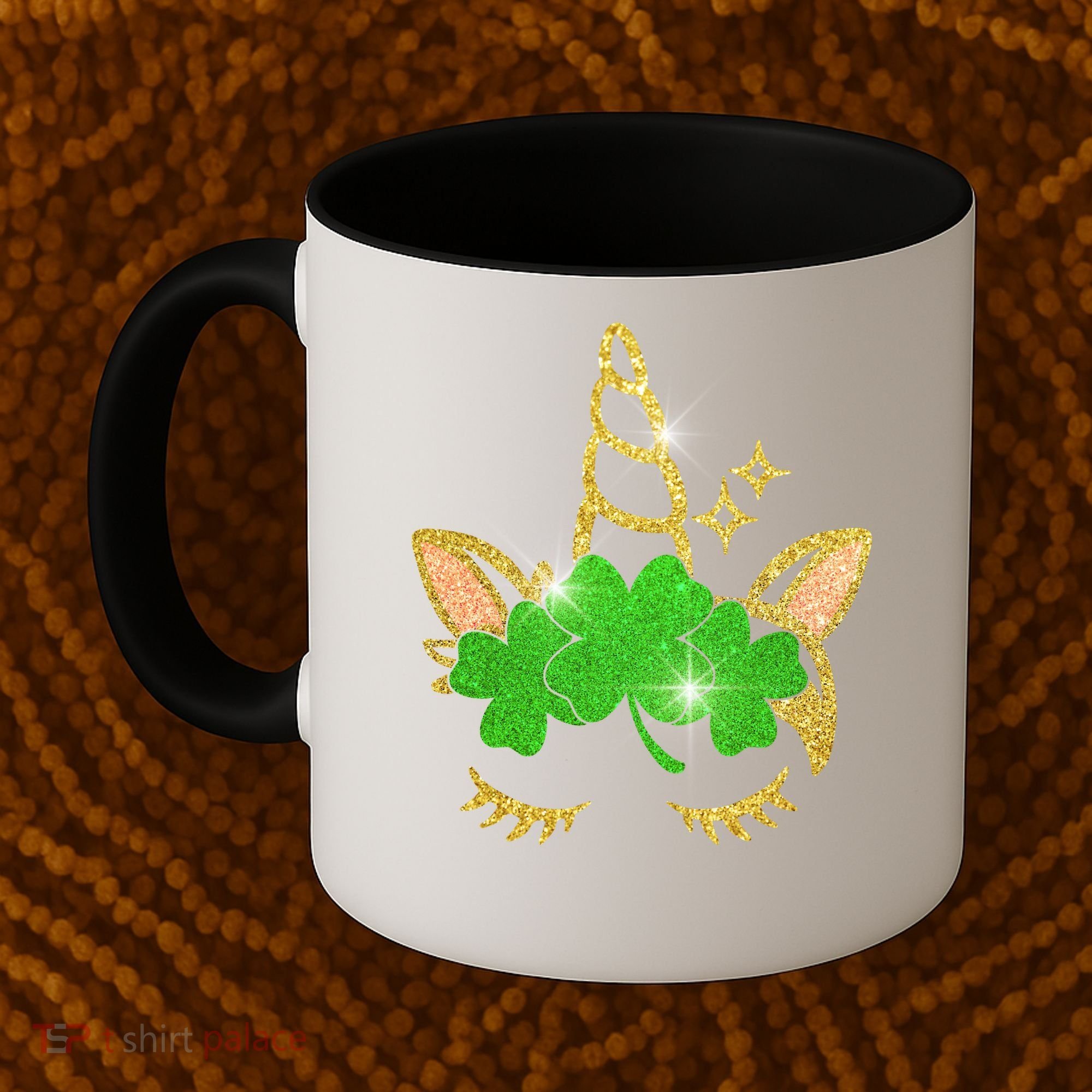 Unicorn Face St. Patrick's Day Coffee Mug