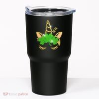 Unicorn Face St. Patrick's Day Tumbler thumb 0