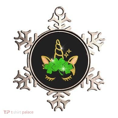 Unicorn Face St. Patrick's Day Ornament