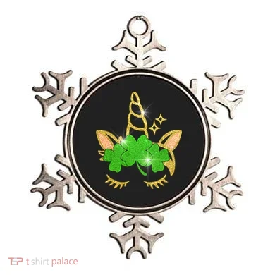 Unicorn Face St. Patrick's Day Ornament