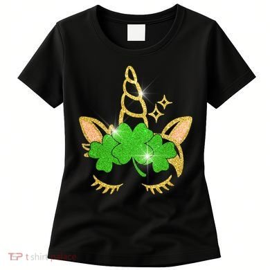 Unicorn Face St. Patrick's Day Women's T-Shirt