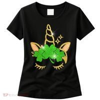 Unicorn Face St. Patrick's Day Women's T-Shirt thumb 0