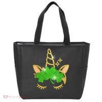 Unicorn Face St. Patrick's Day Tote Bag thumb 0