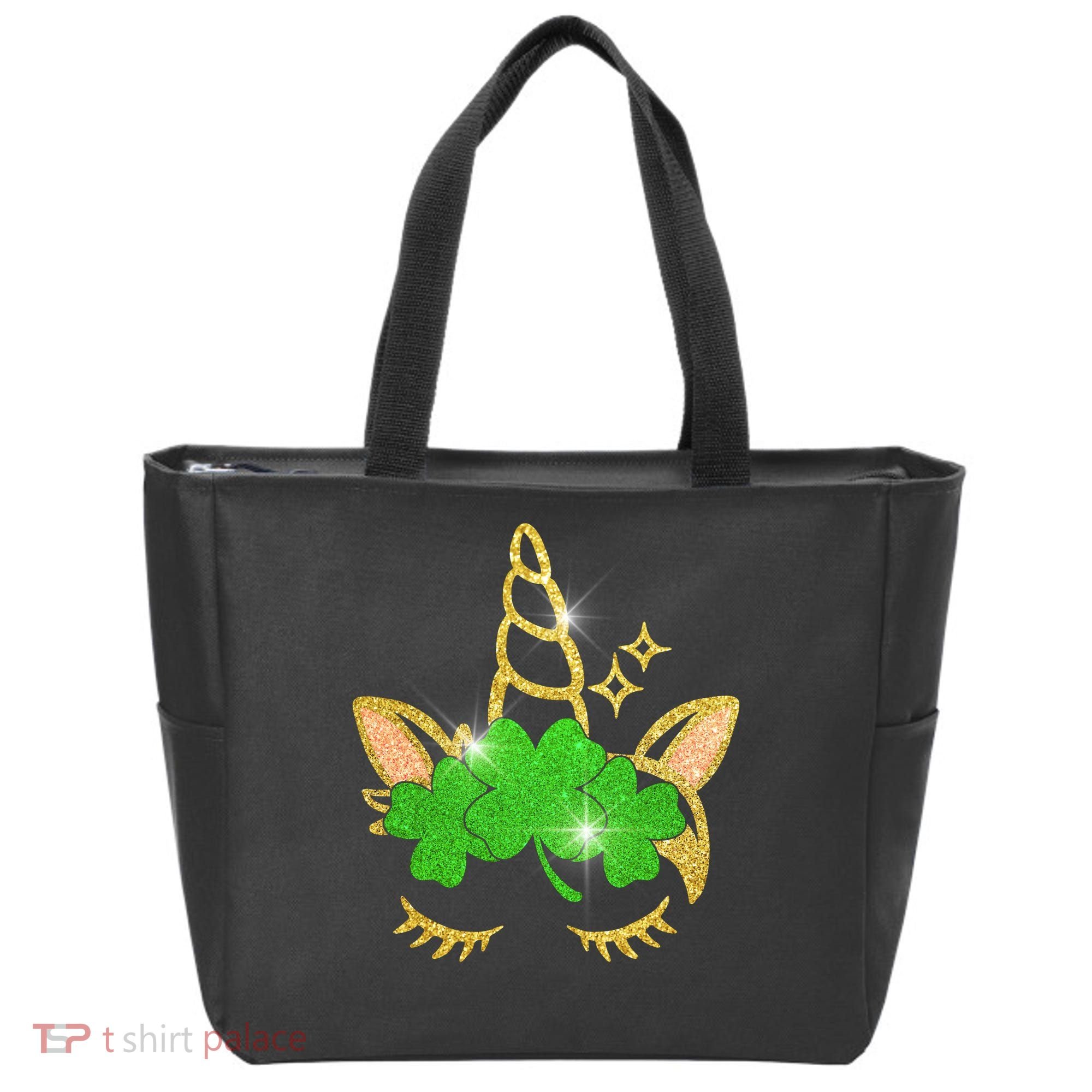 Unicorn Face St. Patrick's Day Tote Bag