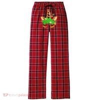 Unicorn Face St. Patrick's Day Women's Flannel Plaid Pajama Pants thumb 0