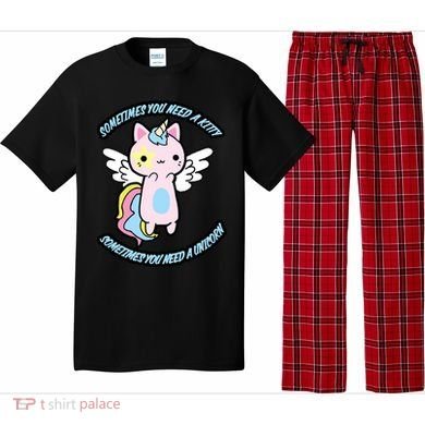 Unicorn Kitty Funny Cute Meme Pajama Set