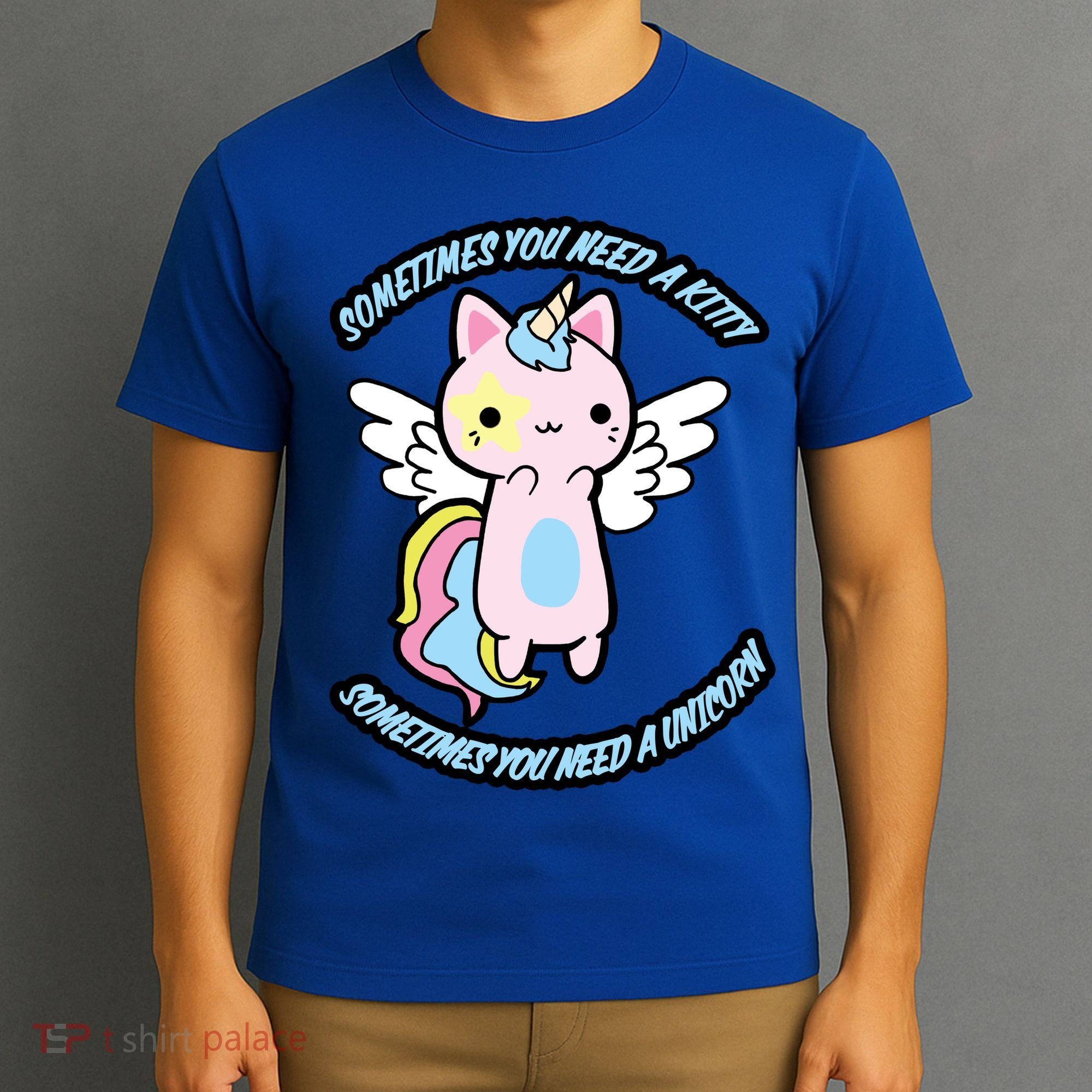 Unicorn Kitty Funny Cute Meme T-Shirt