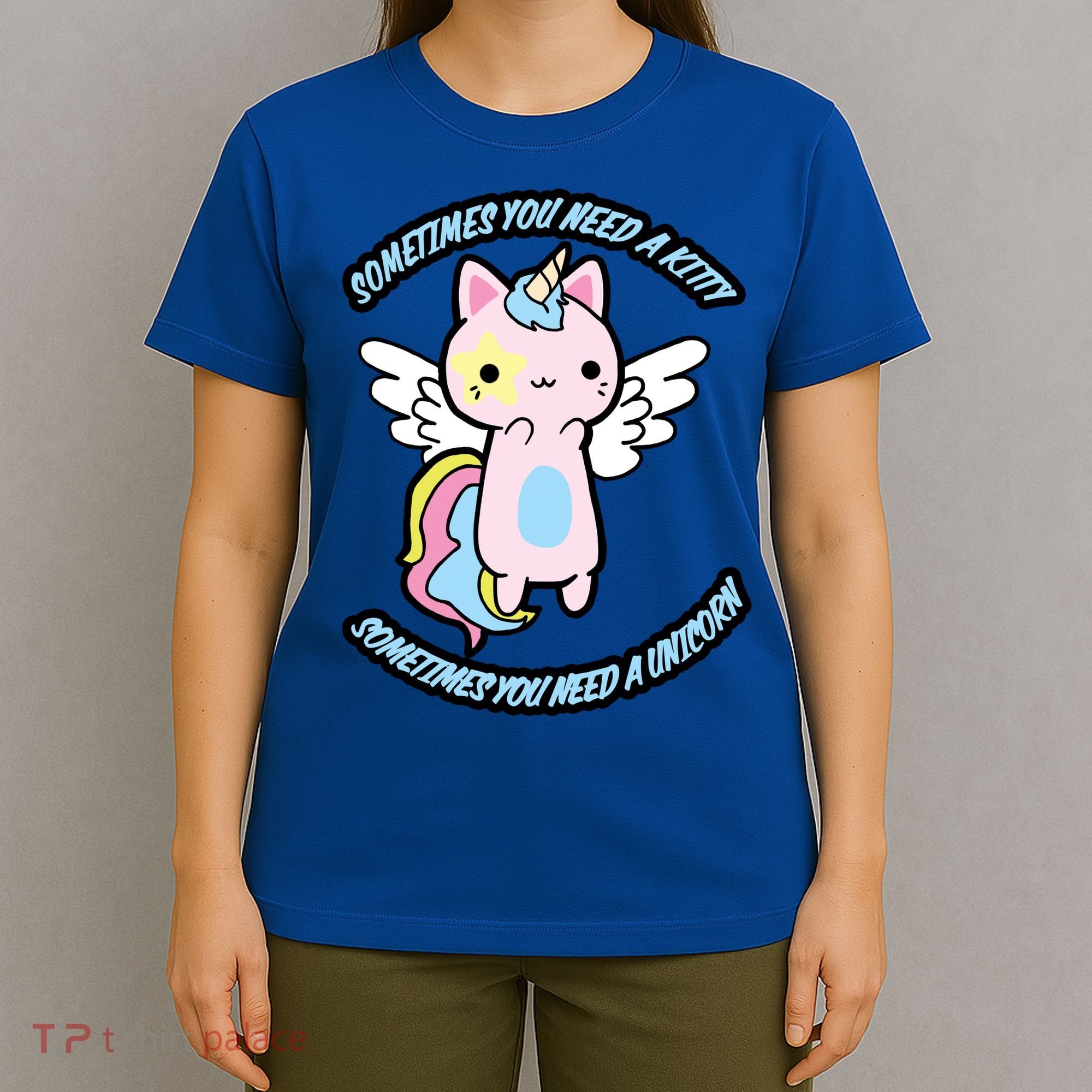 Unicorn Kitty Funny Cute Meme T-Shirt