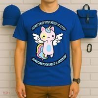 Unicorn Kitty Funny Cute Meme T-Shirt thumb 6