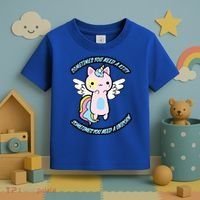Unicorn Kitty Funny Cute Meme Toddler T-Shirt thumb 3