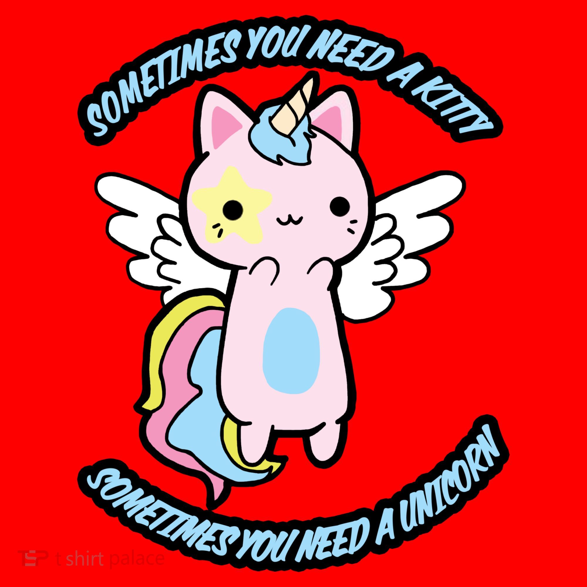 Unicorn Kitty Funny Cute Meme Santa Hat