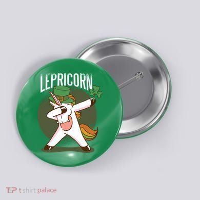 Unicorn Leprechaun Button