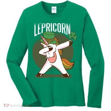 Unicorn Leprechaun Women's Long Sleeve Shirt