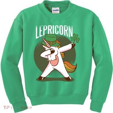 Unicorn Leprechaun Kids Sweatshirt
