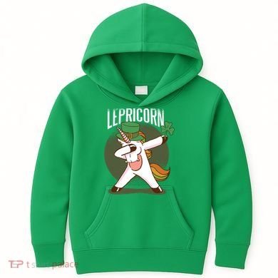 Unicorn Leprechaun Kids Hoodie