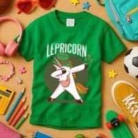 Unicorn Leprechaun Kids T-Shirt thumb 3