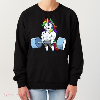 Unicorn Lifting Weights Women's Sweatshirt