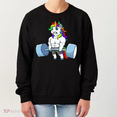 Unicorn Lifting Weights Women's Sweatshirt