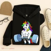Unicorn Lifting Weights Hoodie thumb 4