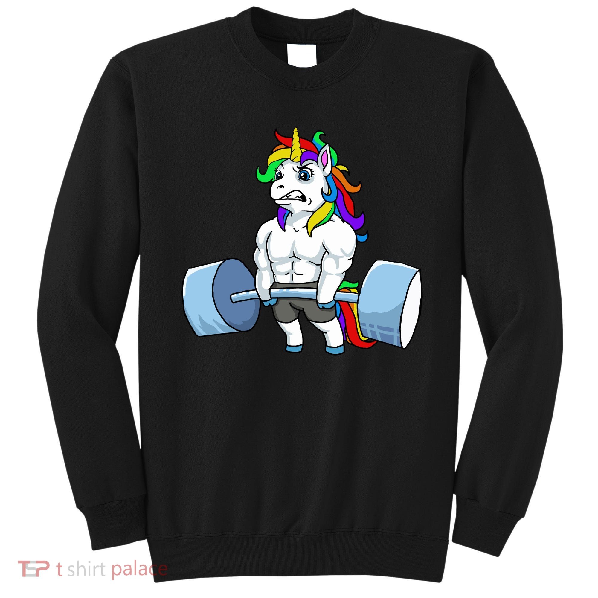 Unicorn Lifting Weights Sweatshirt