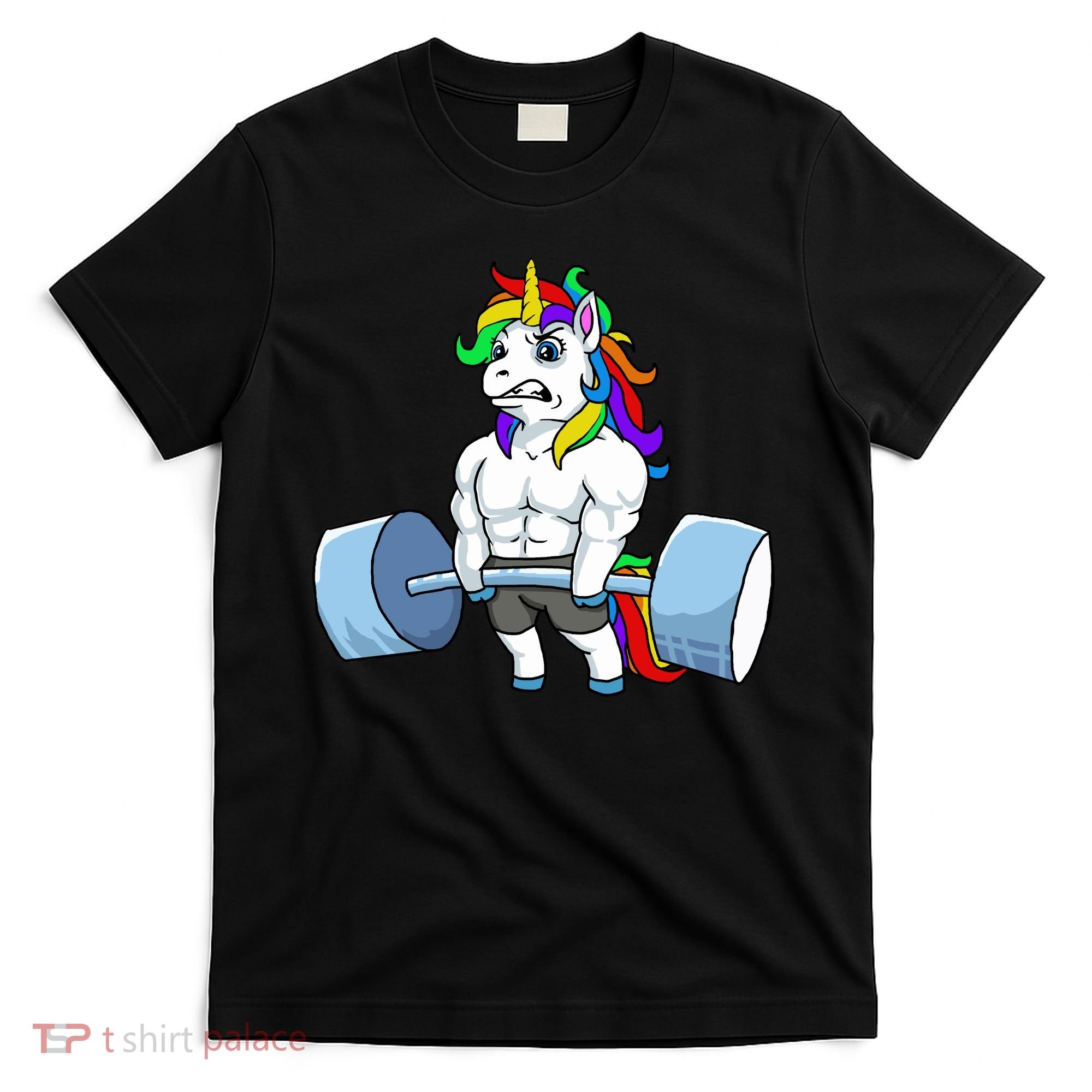 Unicorn Lifting Weights T-Shirt