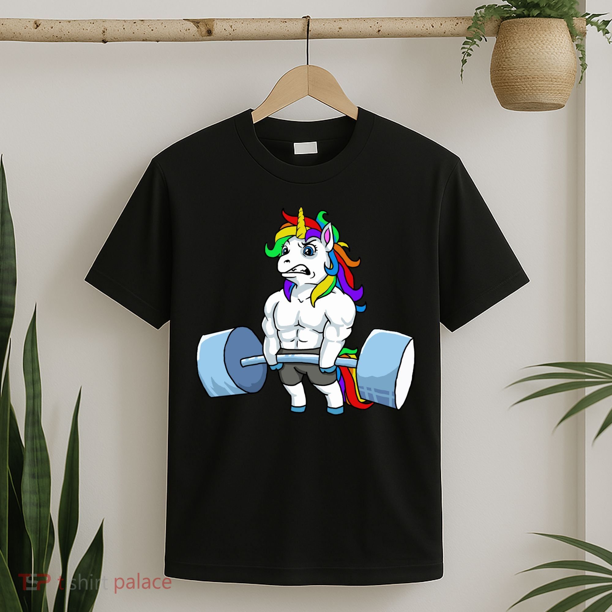 Unicorn Lifting Weights T-Shirt