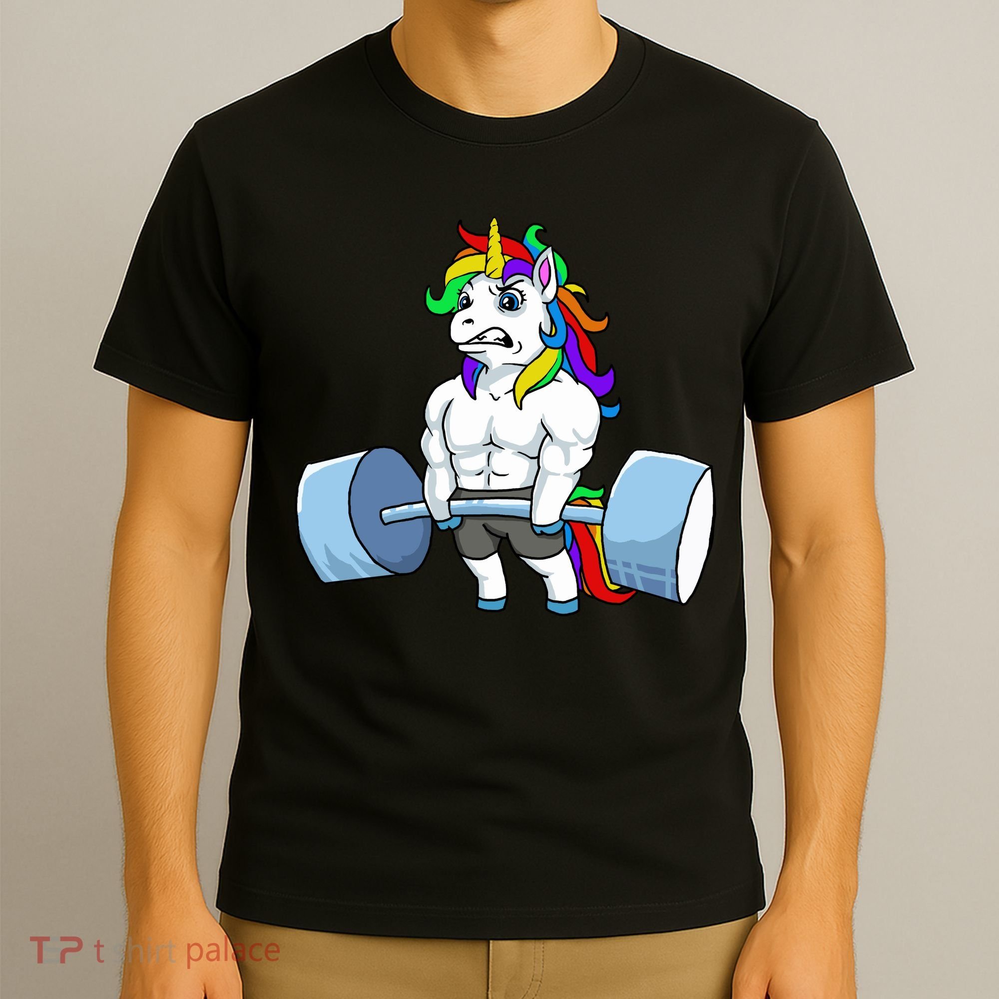 Unicorn Lifting Weights T-Shirt