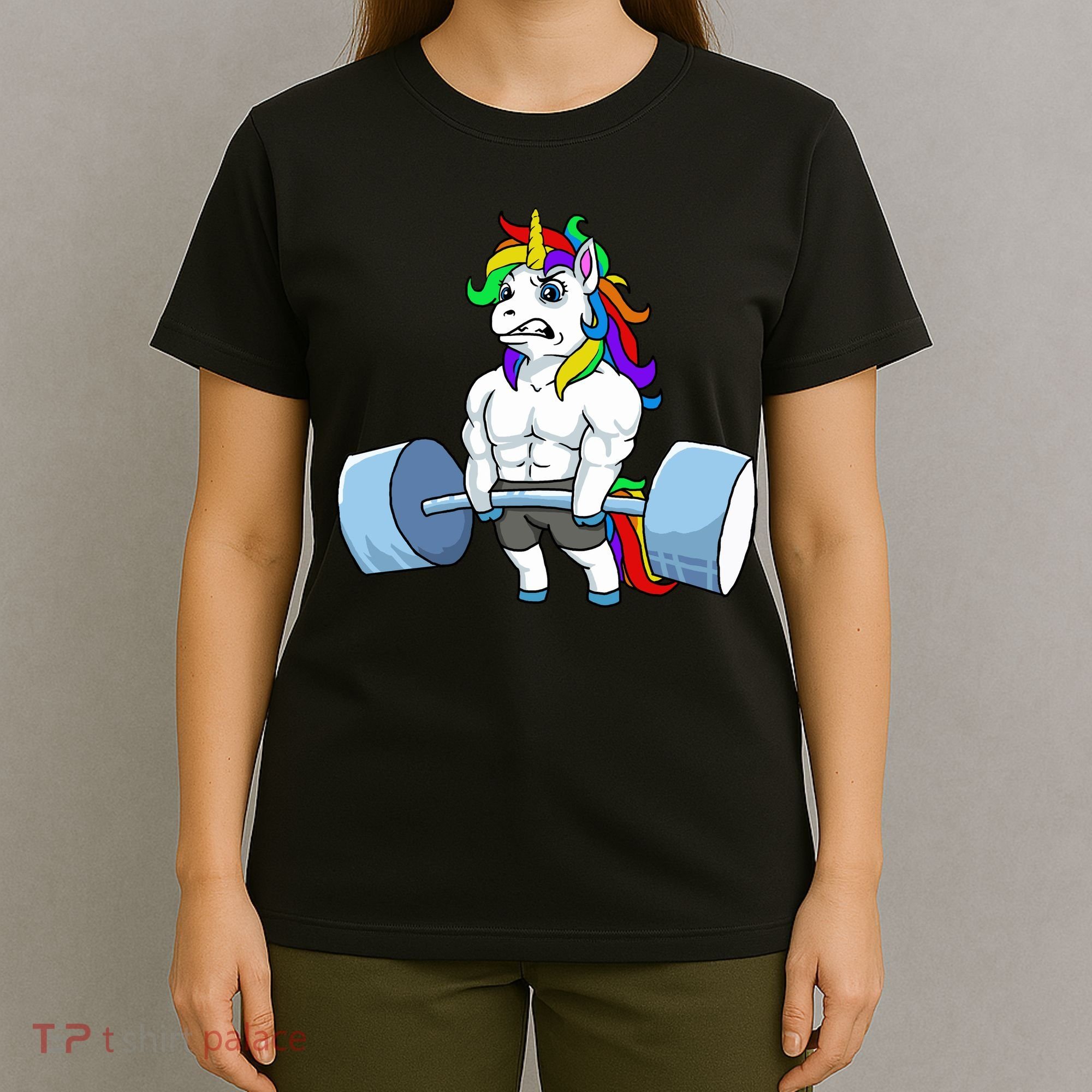 Unicorn Lifting Weights T-Shirt