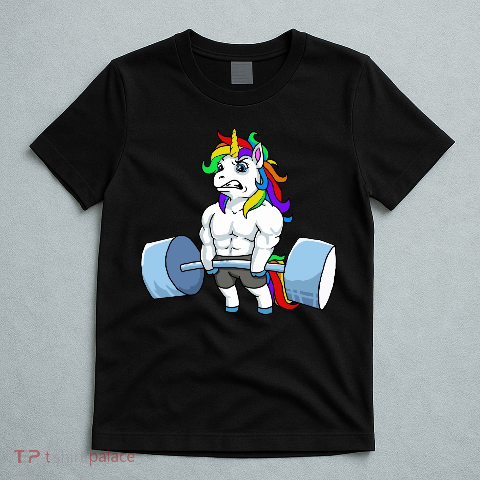 Unicorn Lifting Weights T-Shirt